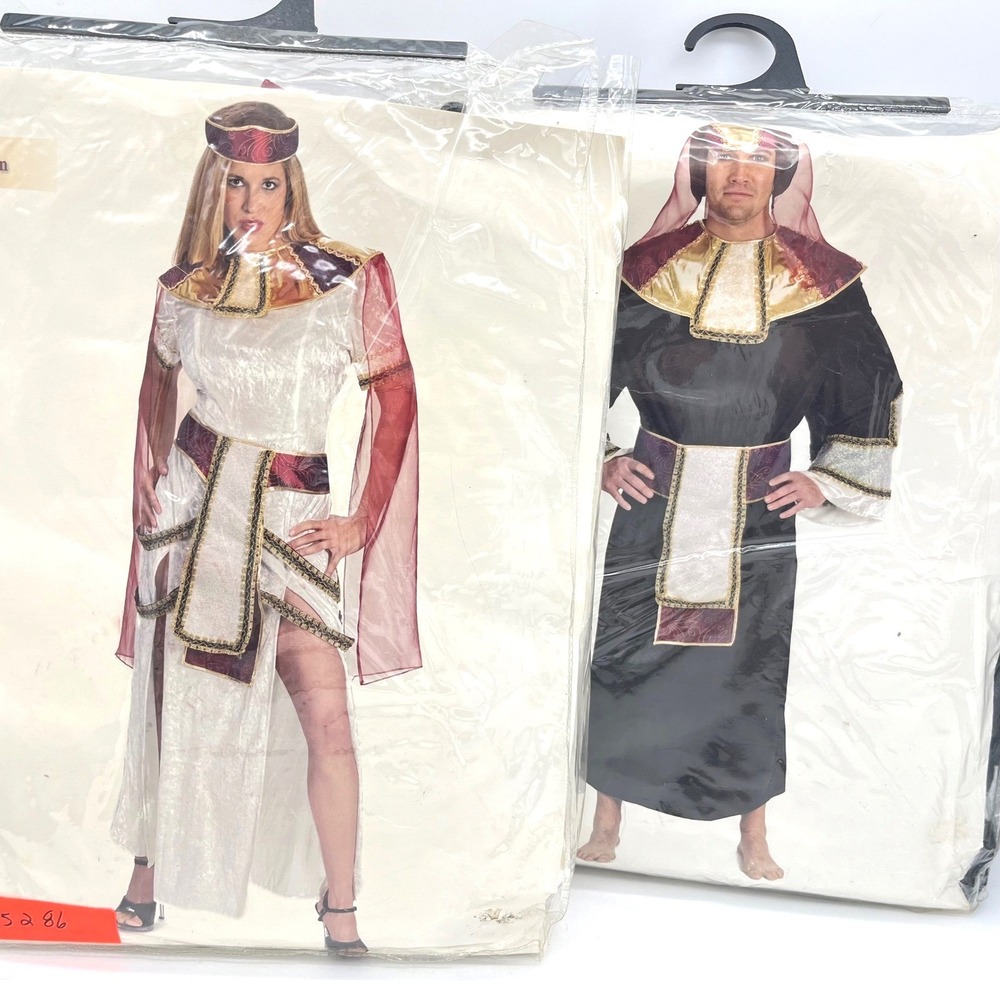 Funny Fashion USA Nile Queen Pharaoh Couple Costume Set Ancient Egypt Standard